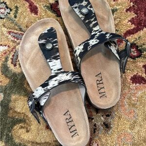 Myra Bag Zebra Print Sandals